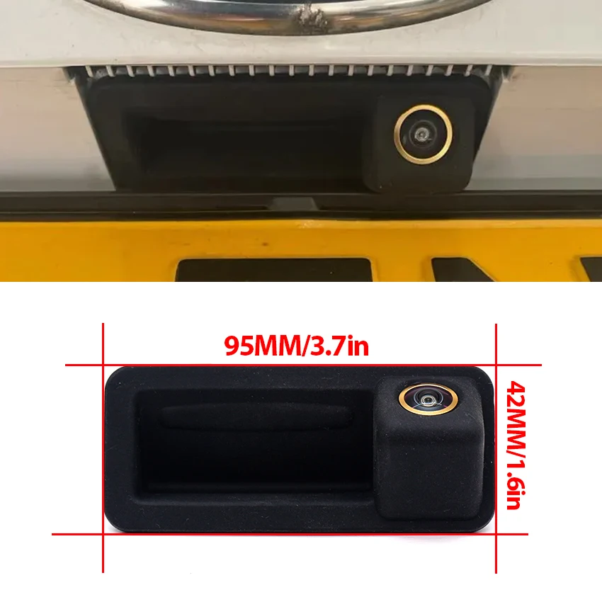 CCD Car Rear View Camera Trunk Handle Camera Waterproof For Ford Fiesta Hatch MK6 MK7 MK7.5 2008~2018 2019 Fiesta ST 2013~2017