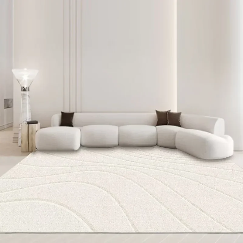 Beige Living Room Large Carpets Modern Home Sofa Area Rugs Simple Bedroom Decoration Bedside Rug Soft Anti-slip Lounge Floor Mat