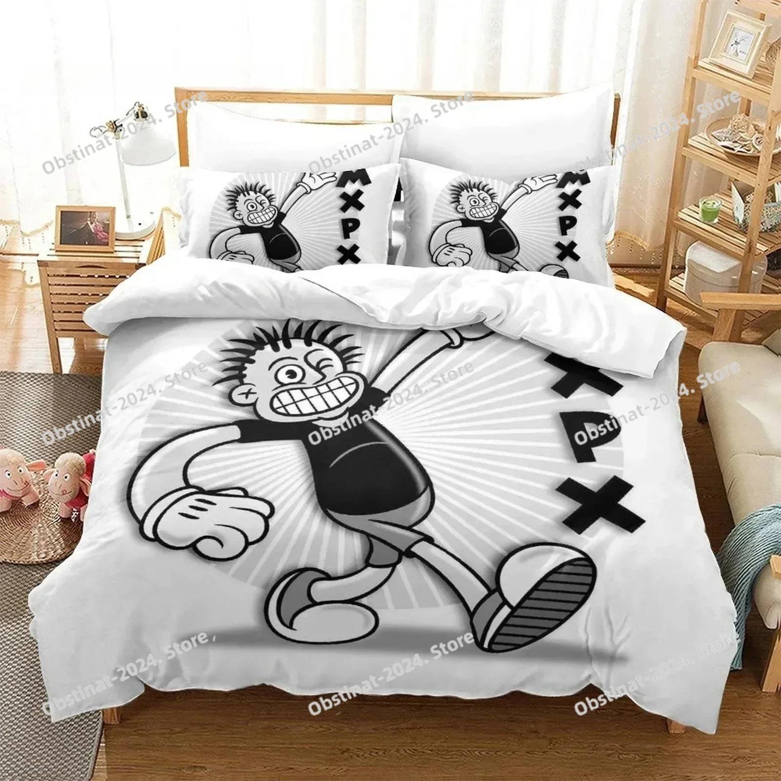 3D Rock music Mxpx Bedding Set Single Twin Printed Bed Set With Pillowcase Duvet Cover Soft Single Double Queen Super King Size