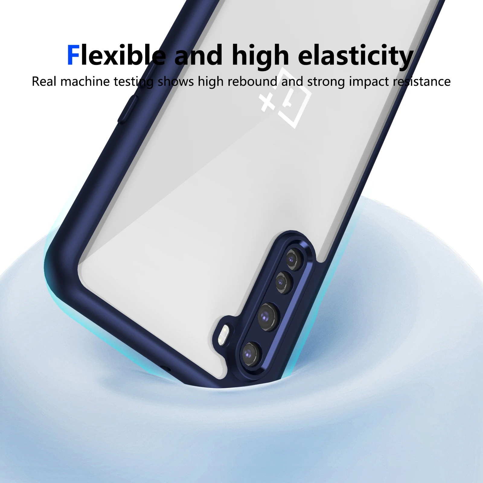 Oneplus Nord AC2001 AC2003 Hülle, stoßfeste Silikon-Stoßstange, Luftpolster, klare, matte Rückseite, harte Handyhülle für One Plus Nord – Detail 12