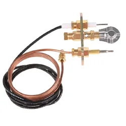 M8*1 Thermocouple and 900mm Ignition Pilot Propane Igniter Kit DIY Safety Replacement for Natural Gas Heater Fire Pit Fireplace