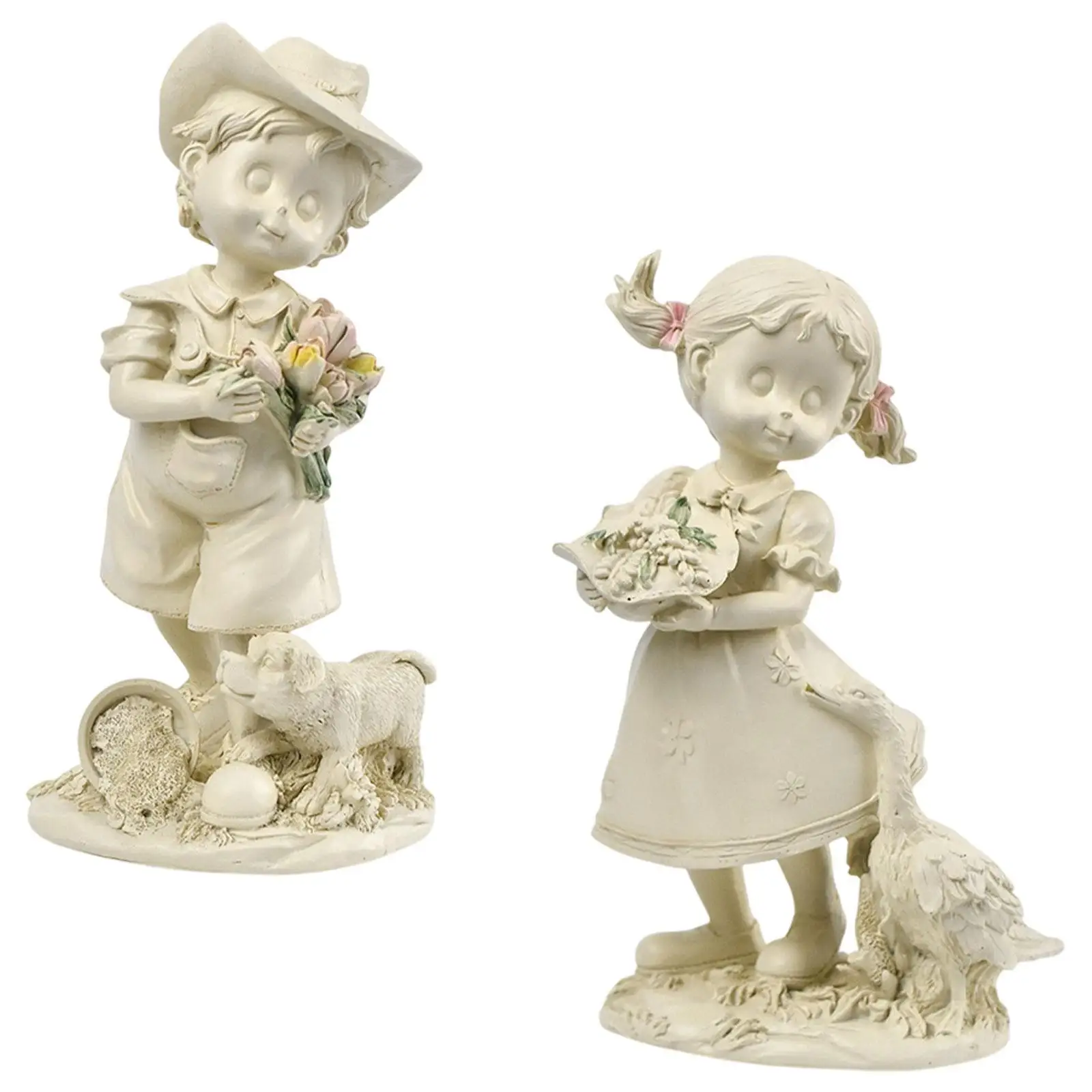 Child Statue Young Figure Sculpture Table Decoration Home Decor Collecting