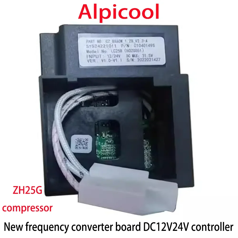For Alpicool refrigerator driver motherboard ZH25G driver board, brand new frequency conversion board DC12V24V controller