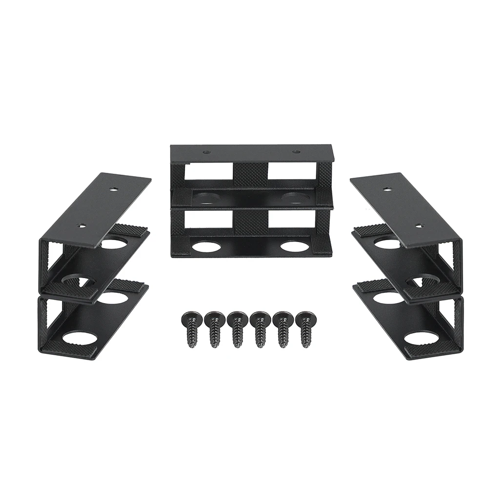 Under Desk Double Decker Laptop Holder Mount with Screw, Under Desk Laptop Mount Bracket, Keyboard Storage