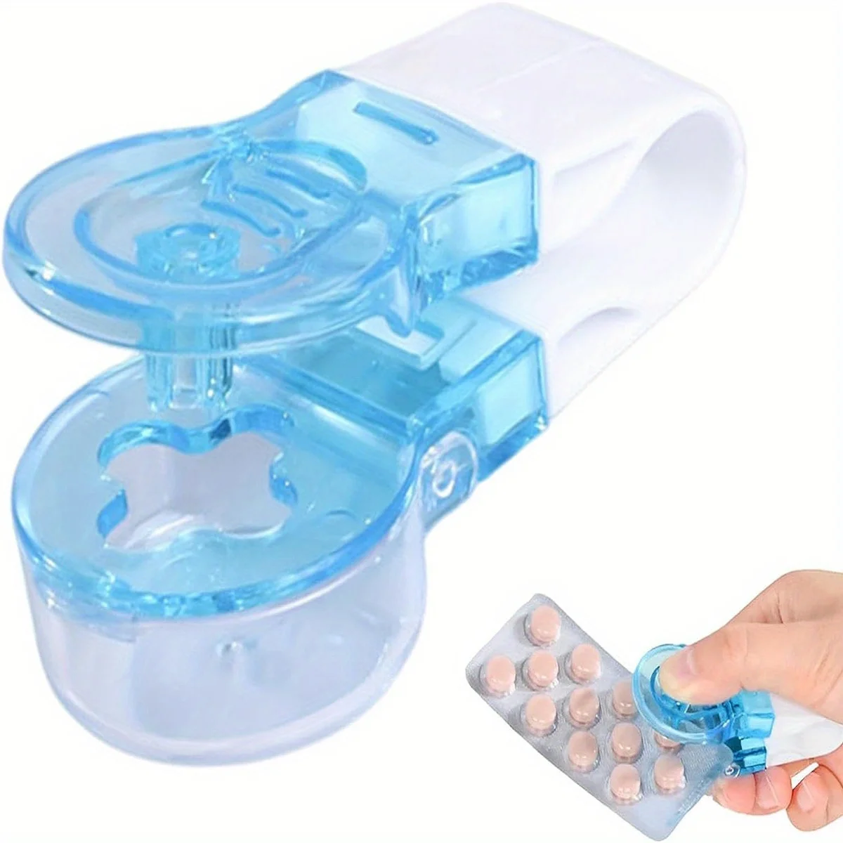 New Portable Pill Taker Remover with Medicine Box Household Gadgets, Tablets, Pills Assistance Tool New Design Pill Dispenser