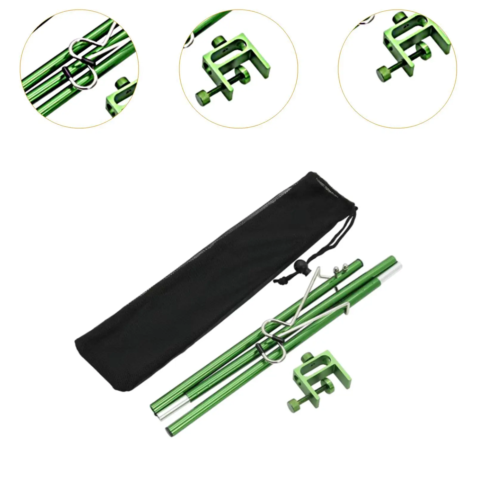 حامل فانوس للتخييم، حامل إضاءة معلق، سطح مكتب خفيف الوزن وقابل للإزالة مجانًا