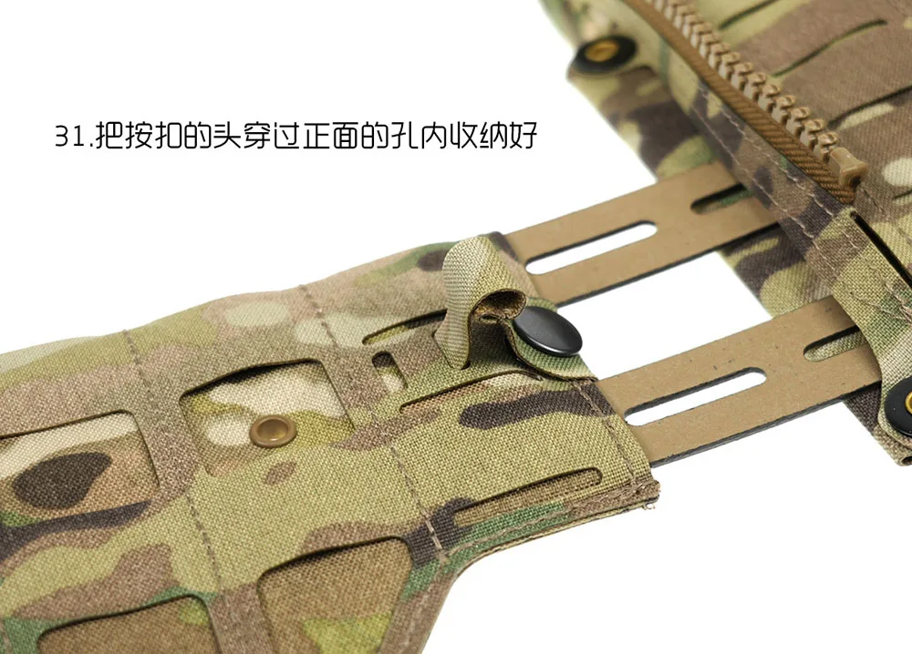 Neue M/L Modulare S-S-Style Taktische Plattenträgerweste Leichte Verstellbare Paintball-Trainings- und Jagdweste – Detail 37