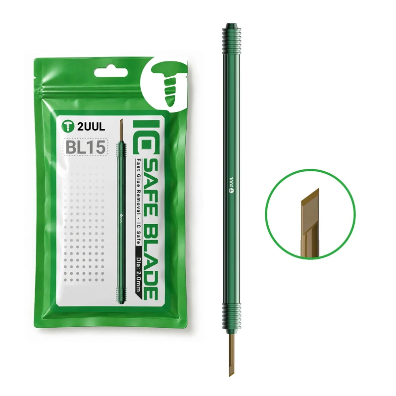 2UUL BL15 Chip Glue Revomal Blade Set For CPU IC BGA Chip Mobile Phone Repair Rework Tool