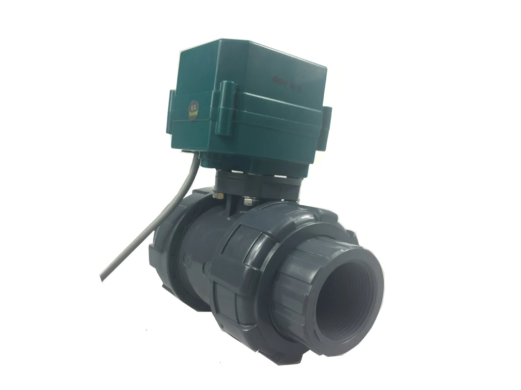 

misol/motorized pvc valve 12V, DN40 BSP(1.5"), PVC valve, 2 way, electrical pvc valve, CR01