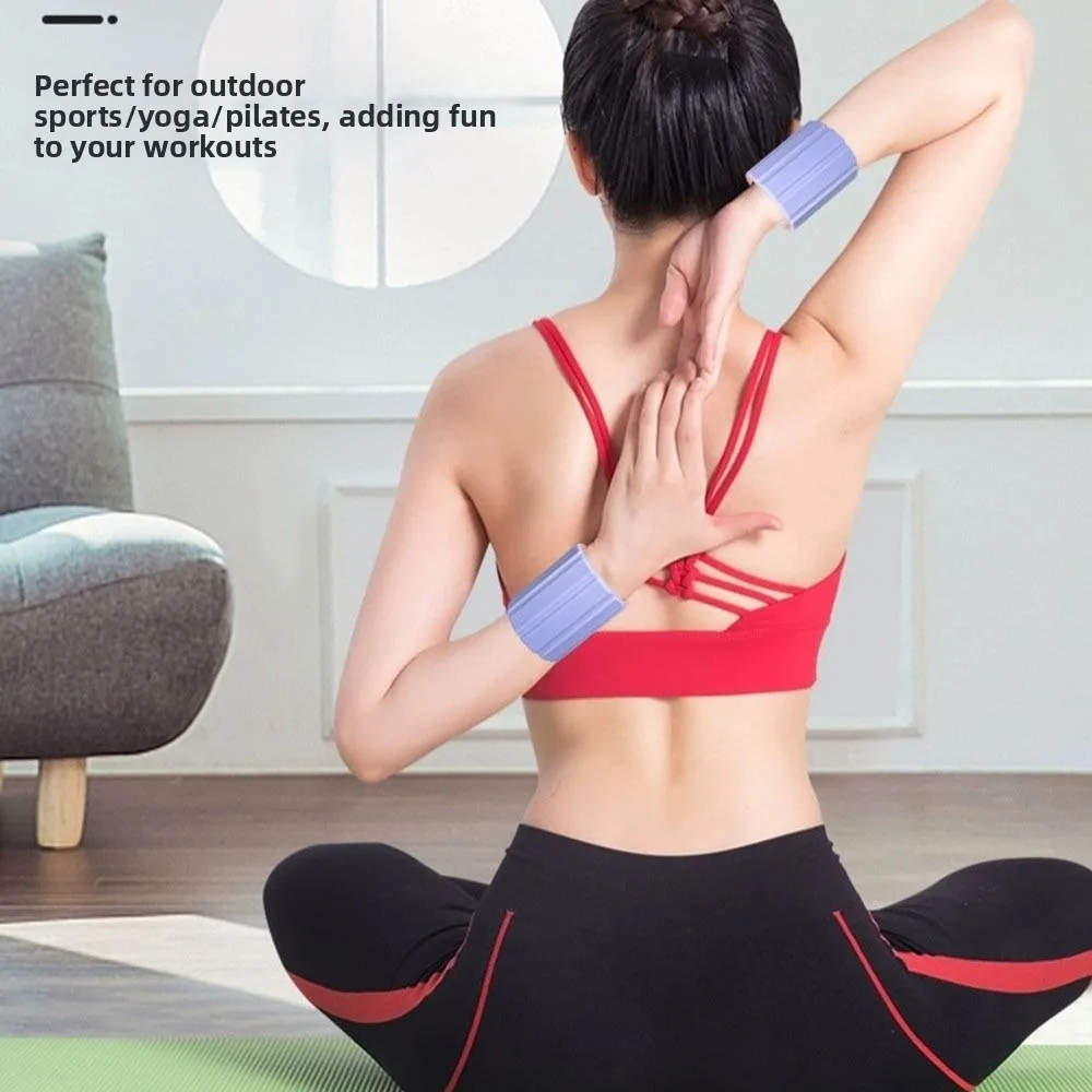 1Pair Wearable Wrist Weight Bracelet Adjustable Magnet Weighted Wrist Strap 500g Each Bracelet Style Exercise Weighted Bracelets
