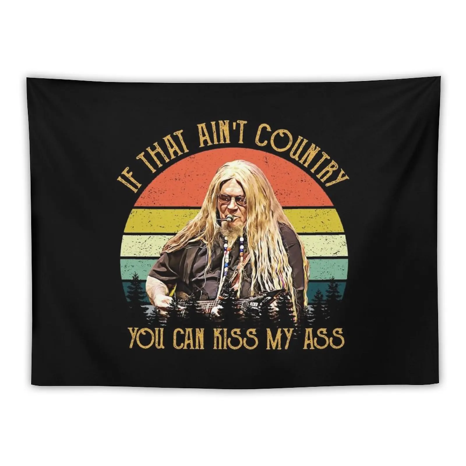 

New Vintage David Allan Coe Funny Music If That Ain't Country Tapestry House Decoration Wallpaper Tapestry