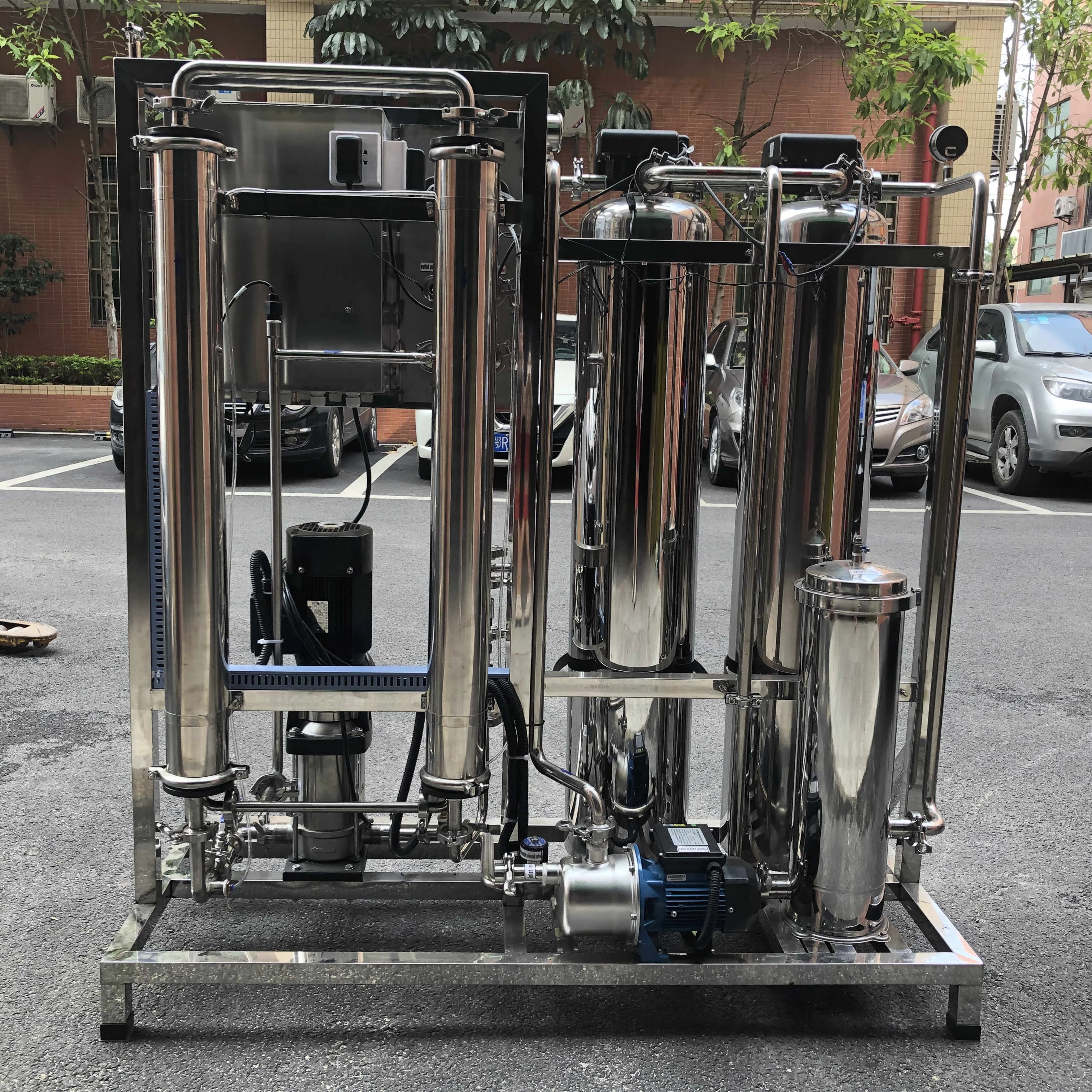 آلة معالجة المياه RO آلة تنقية المياه سعر المصنع 500L / H ربيع المطر الشرب المعدني النقي #4