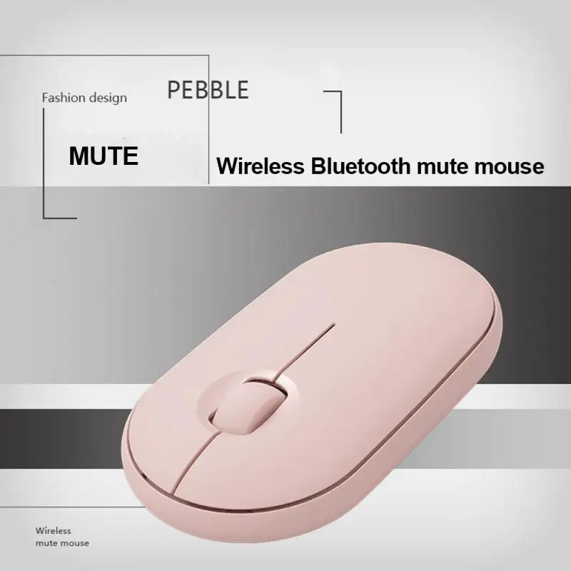 Portable Pebble 2.4G Mode Wireless Optical Mouse Pc Mice Battery Mouse for Office Laptop Tablet Pc Ipad ﻿