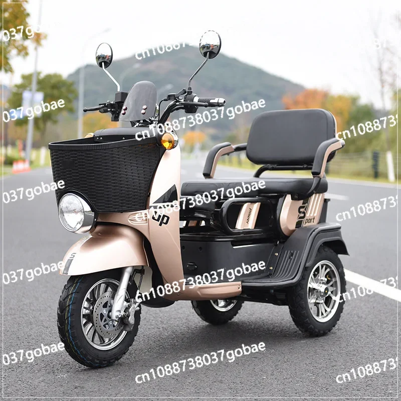 Elderly Commuting Leisure Car Little Turtle King Tricycle 72V Adult Cargo Electric Bike Tricycle