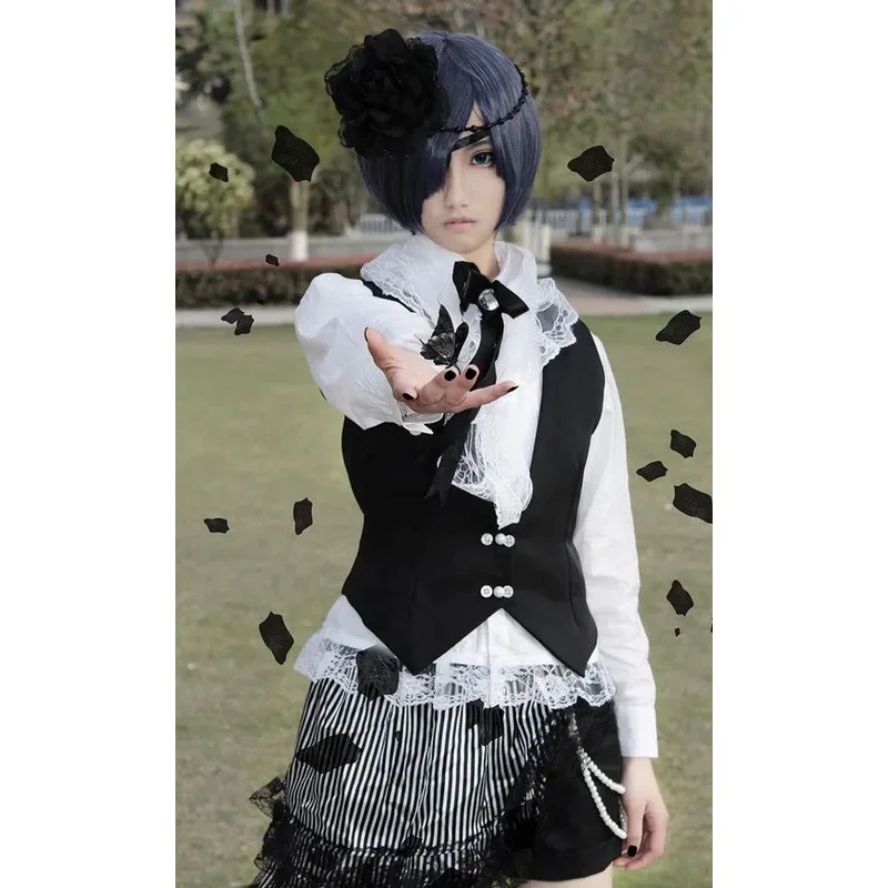 DY20SBluuCosplay Ciel Phantomhive Cosplay Costume with Socks Custom Made25