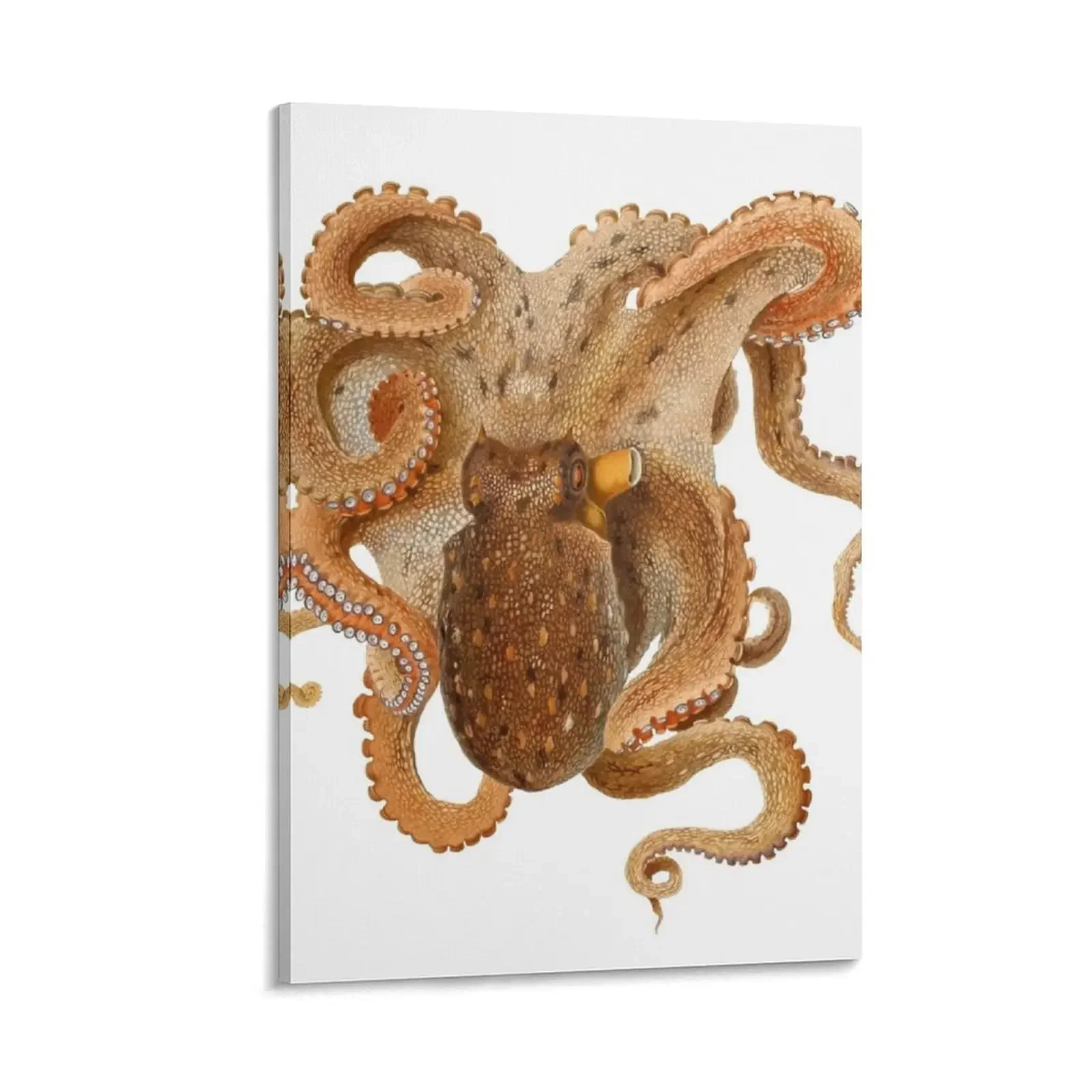 

Vintage brown Octopus Canvas Painting vintage home decor room decoration posters anime japanese room decor
