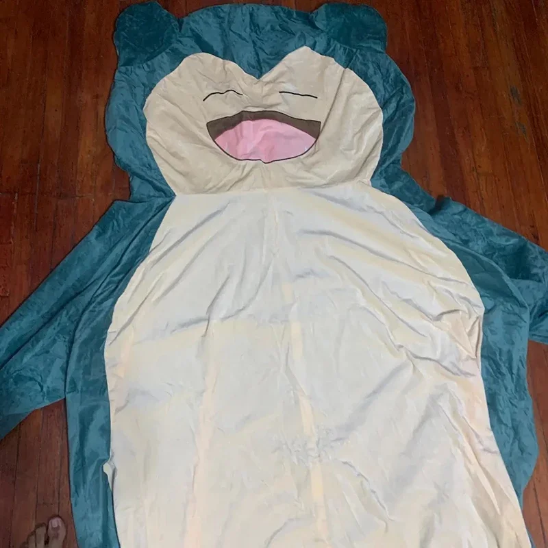 150cm riesige Pokemon Snorlax Anime Plüschtiere große Pokémon Plüsch tier Kawaii halbfertige Leder Holster Kissen Geschenk für Kinder – Detail 5