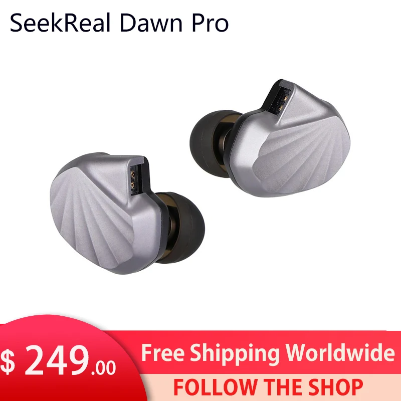 

SeekReal Dawn Pro 10*14 mm Square Planar Driver + Knowles BA Hybrid Drivers HiFi Earphones