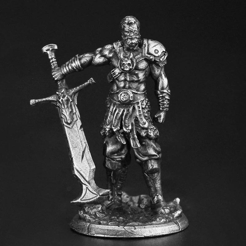 Metalowy biały miedziany model żołnierza Figurki akcji Zabawki Prezenty Dekoracja Gra planszowa Ozdoba Akcesoria Miniaturowy kreatywny model