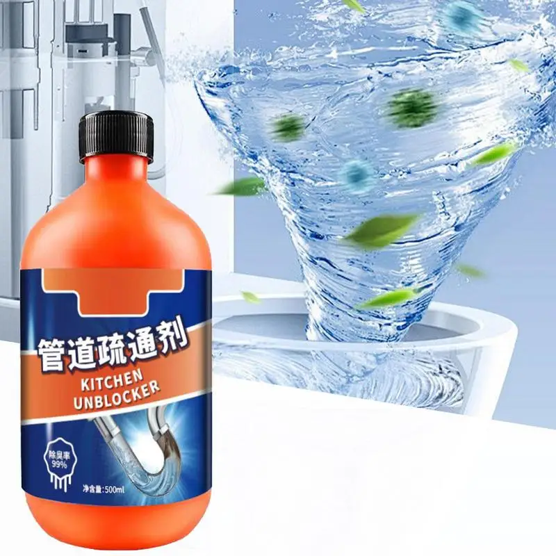 500ml Kitchen Toilet Pipeline Dredge Agent Kitchen Drain Unblocker Sink Drain Cleaner Safe For All Septic Systems And Pipes