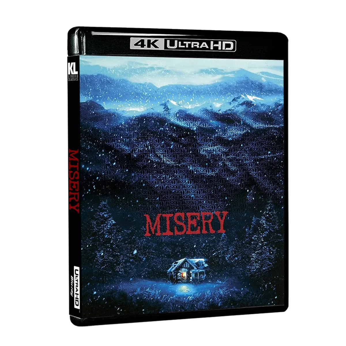 Fotografia 3: Disco Blu-ray do filme 4K UHD Misery (1990) compatível com PS5 e XSX, Dolby Vision 5.1, em inglês, alta definição.