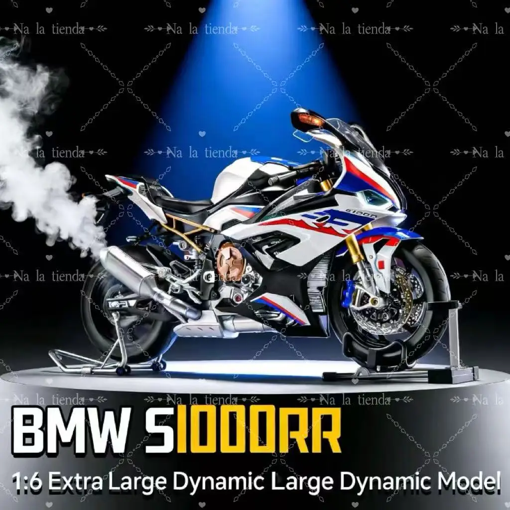 

FOR BMW S1000RR 1: 6 spray version alloy motorcycle model,With Sound & Light Decoration boy's birthday gift, best collectible 15
