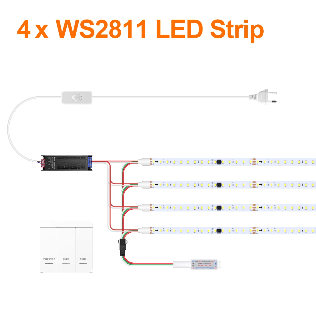 Rybakov WS2811 Fließendes Wasser Led-streifen COB 24V 10M 5M Warm Kühles Weiß Sequentielle Pferderennen Led-band Licht mit Sync Decke Dekor 3