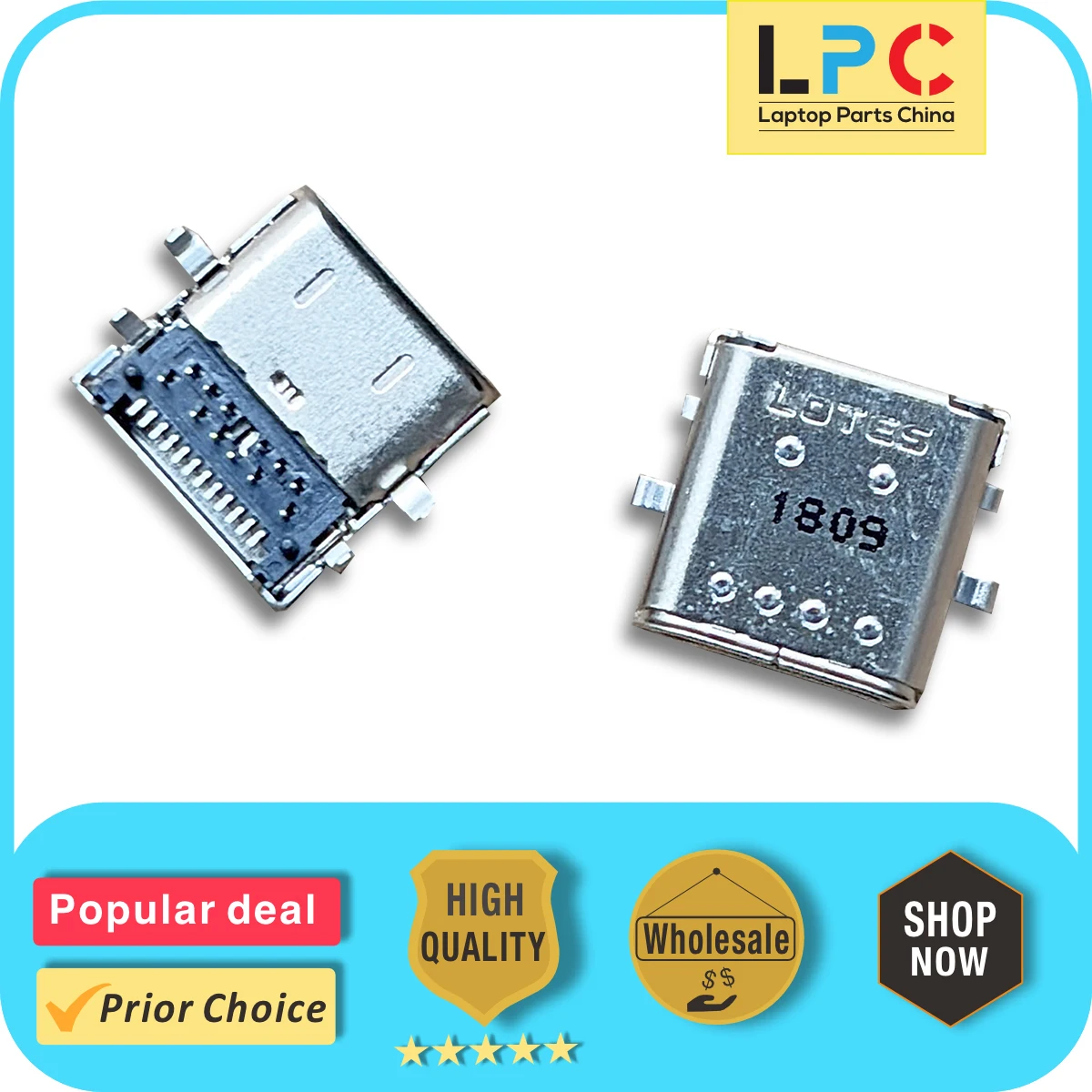 

For DELL 3100 3400 5190 USB Type-C Series DC Power Jack Charging Port Socket Connector Original New P30T001