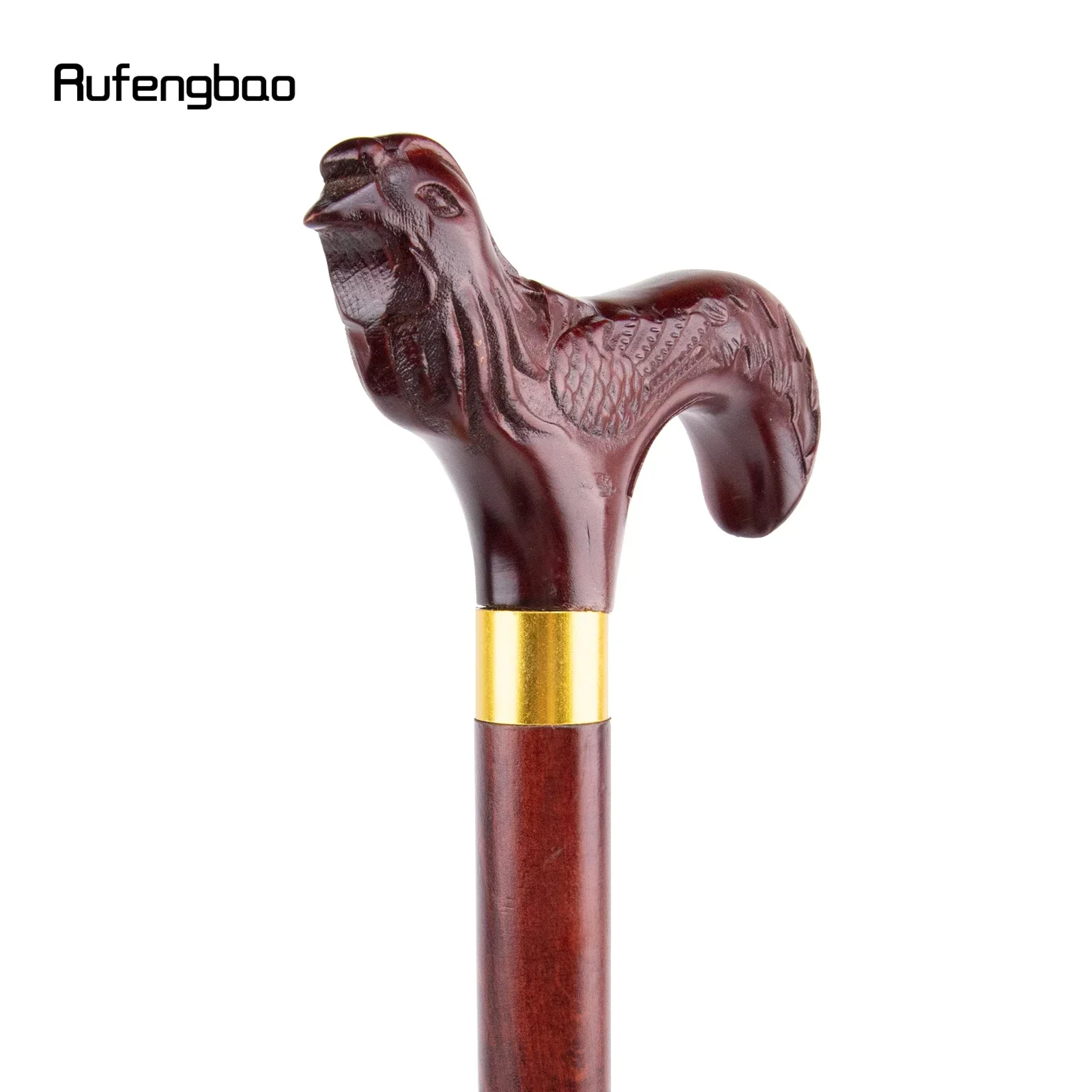 الأحمر الطيور فينيكس خشبية واحدة مشتركة موضة عصا للمشي الزخرفية Cospaly قصب هالوين الصولجان العكاز العصا كروسيير 97 سنتيمتر