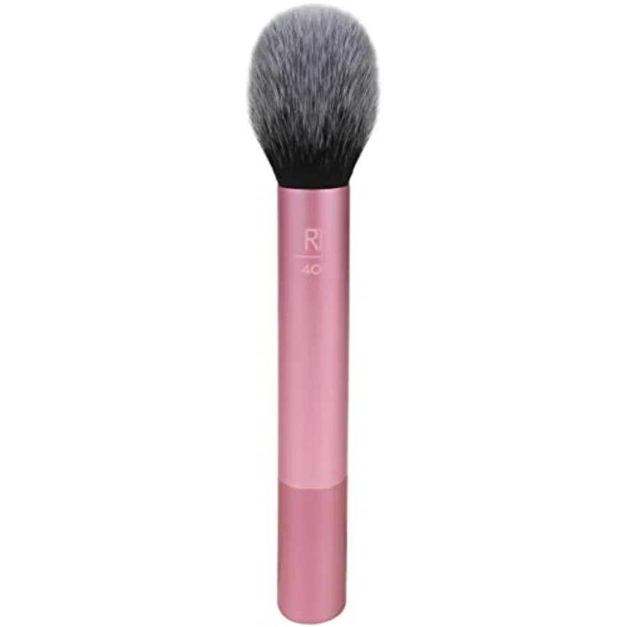 

Makeup, For Loose, Cream, or Pressed Blush, Rosy Glow Cheeks, Fluffy Powder Brush, Aluminum Ferrules, Synthetic Bristles, Vegan