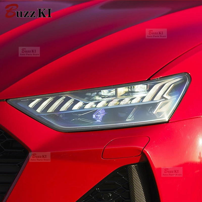 

For Audi RS3 8V RS4 B8 B9 RS5 RS6 RS7 TTRS Accessories 2 Pcs Car Front Light Transparent TPU Sticker Headlight Protective Film