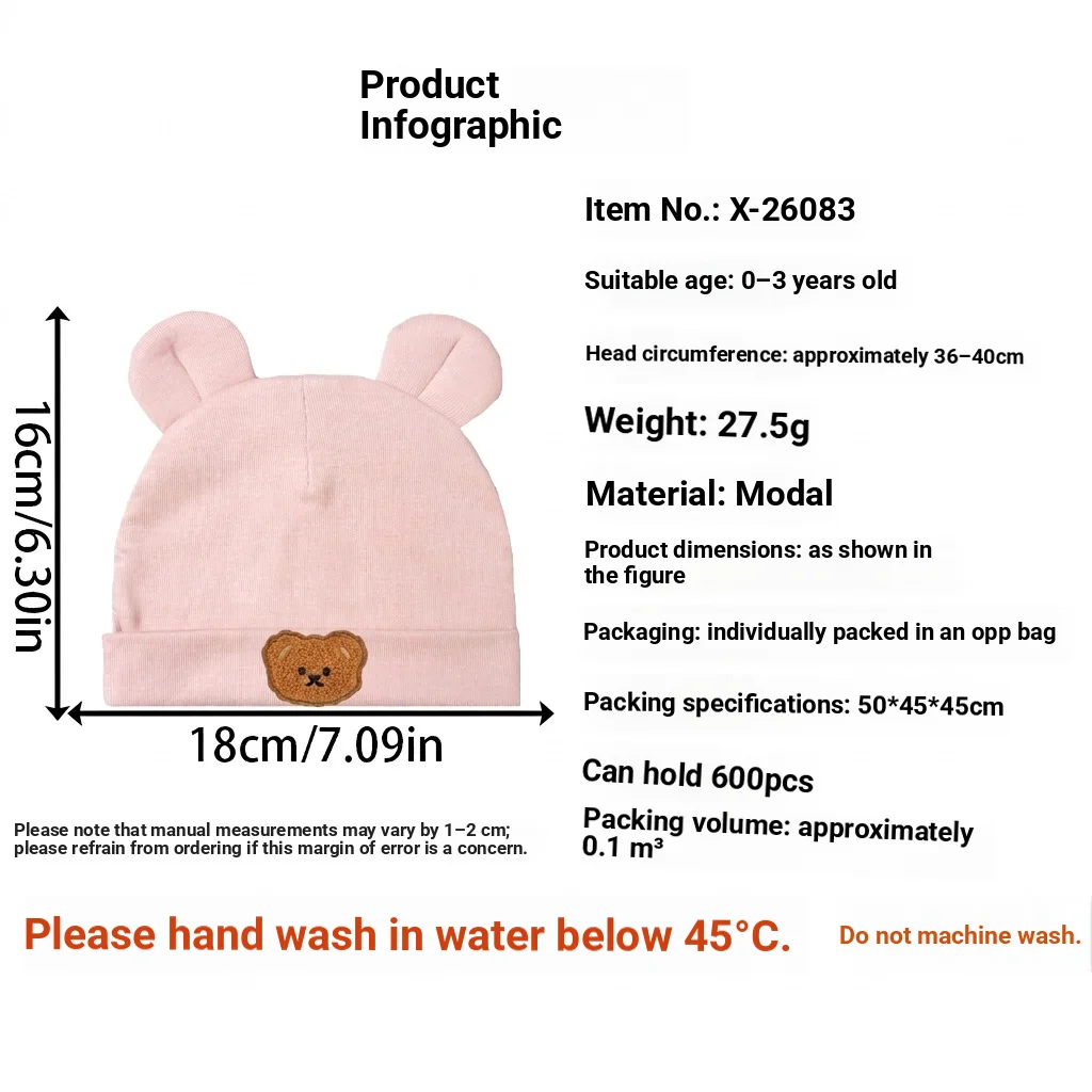 Topi Beanie Katun Bayi Bordir  - Baby Hat Beanie ulasan dan harga