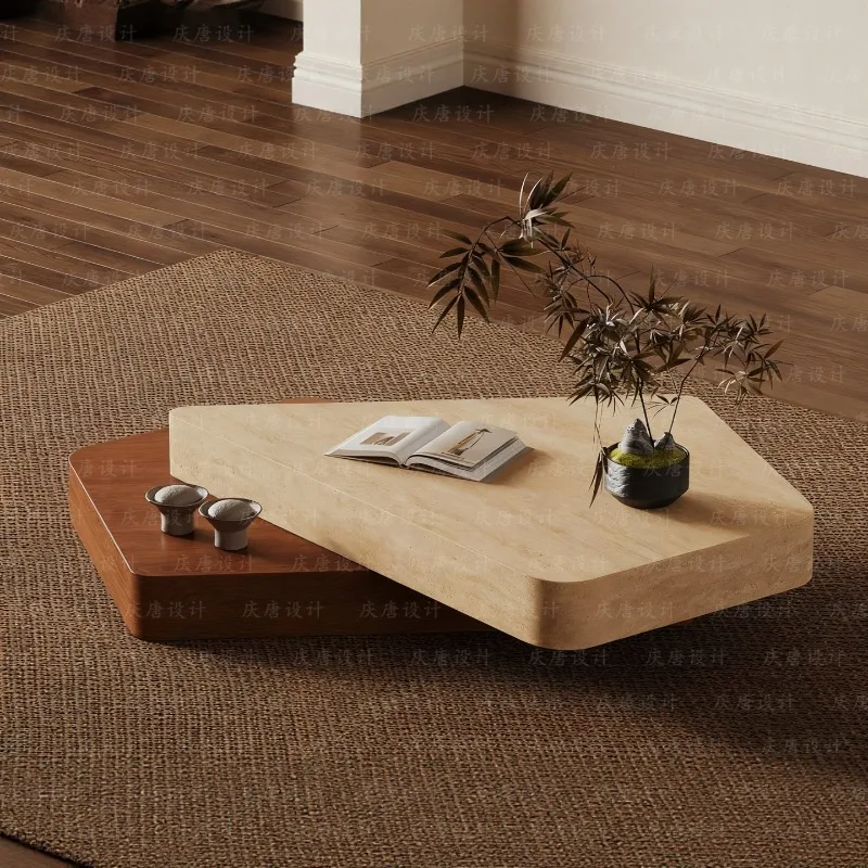 Low Weird Coffee Table Funky Floor Retro Irregular Coffee Table Hotel Wabi Sabi Style Mesa De Centro Sala Home Furniture