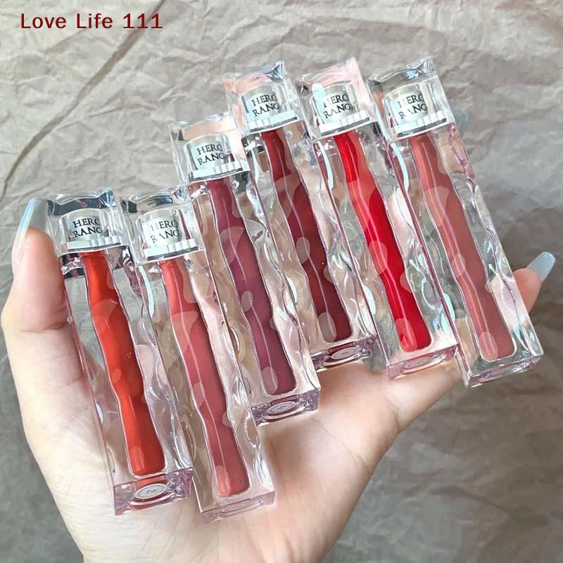 Nuovo HERORANGE Impermeabile Antiaderente Tazza Specchio Smalto per labbra Lunga Durata Lip Gloss Tinta Tintura Rossetto liquido Trucco di bellezza Cosmetico