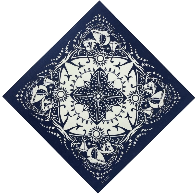 Bandanas impressão ocidental 21 polegadas para dança rua adulto unissex hiphop headwrap