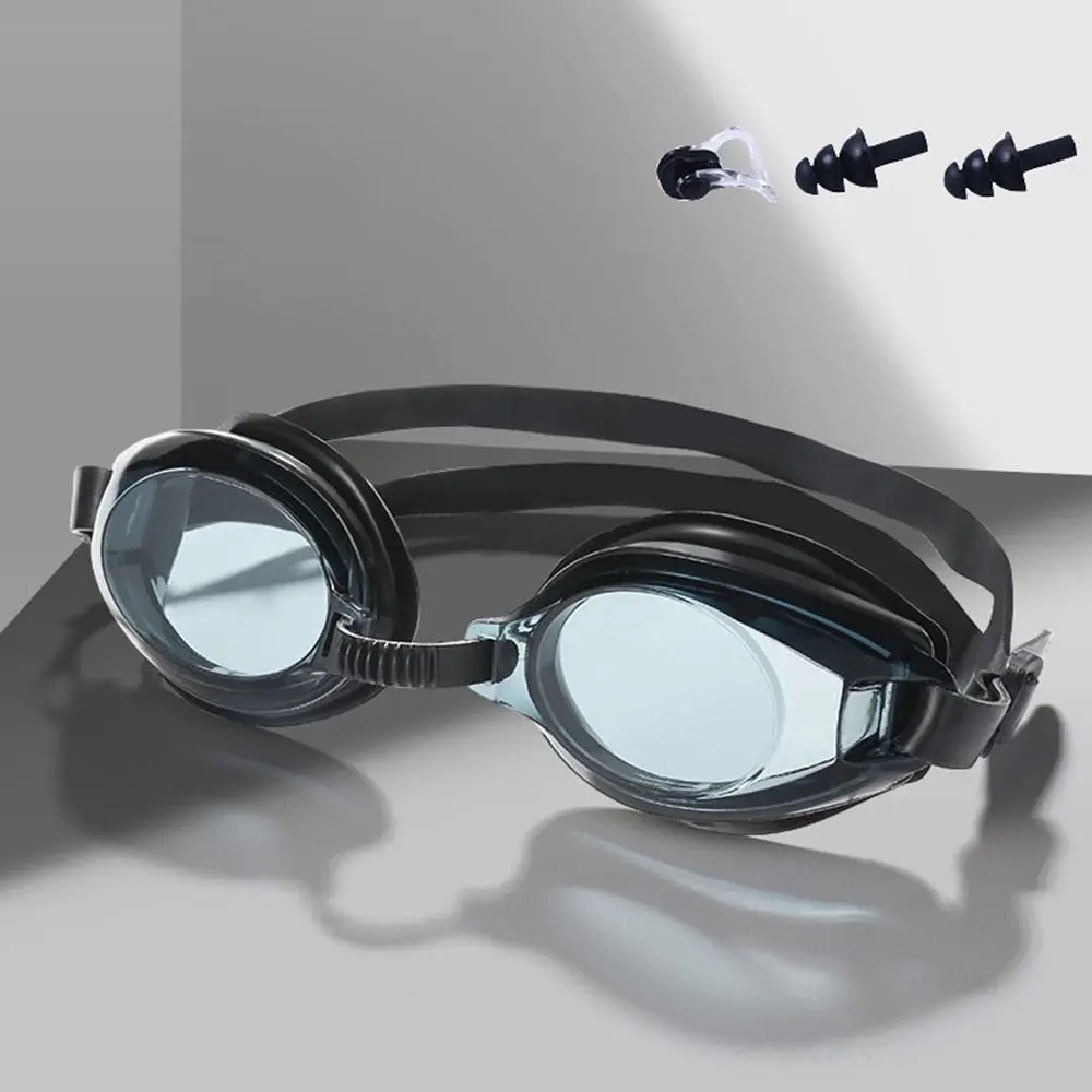 Verstellbare Schwimmbrille mit Kopfband, Weiche Silikon-Augendichtung, Weitwinkel-Unterwassersicht, Beschlagfreie Schwimmbrille mit HD-Klarglas – Detail 6