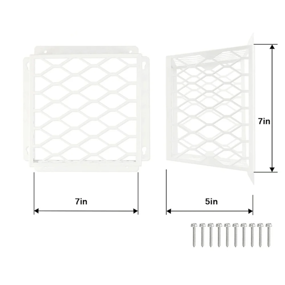 For Exhaust for fan Vent Cover Designed to Keep Birds Out of For 3 to 4 Inch Vents Ensures Uninterrupted Dryer Operation