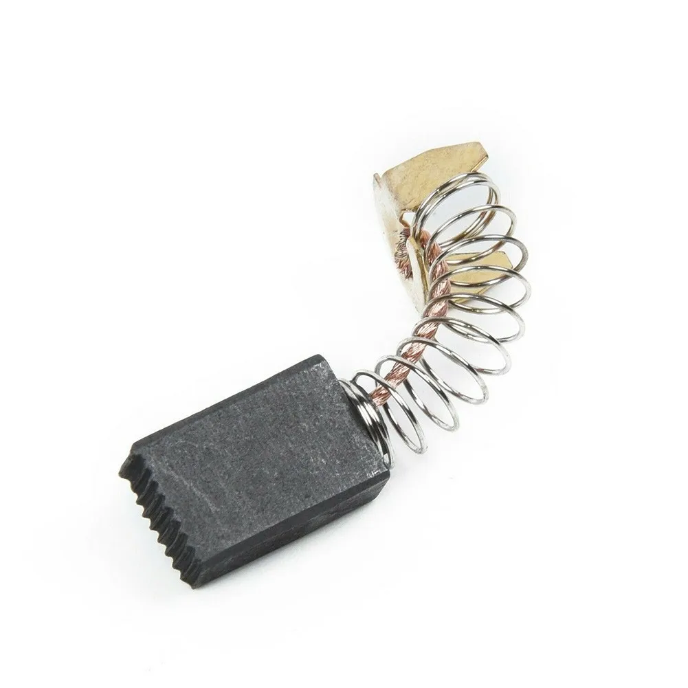 Pratical Hot Sale Carbon Brushes 10Pcs Carbon & Metal Gray & Brass Tone Ring Terminal Accessory CB100 CB103 Spare