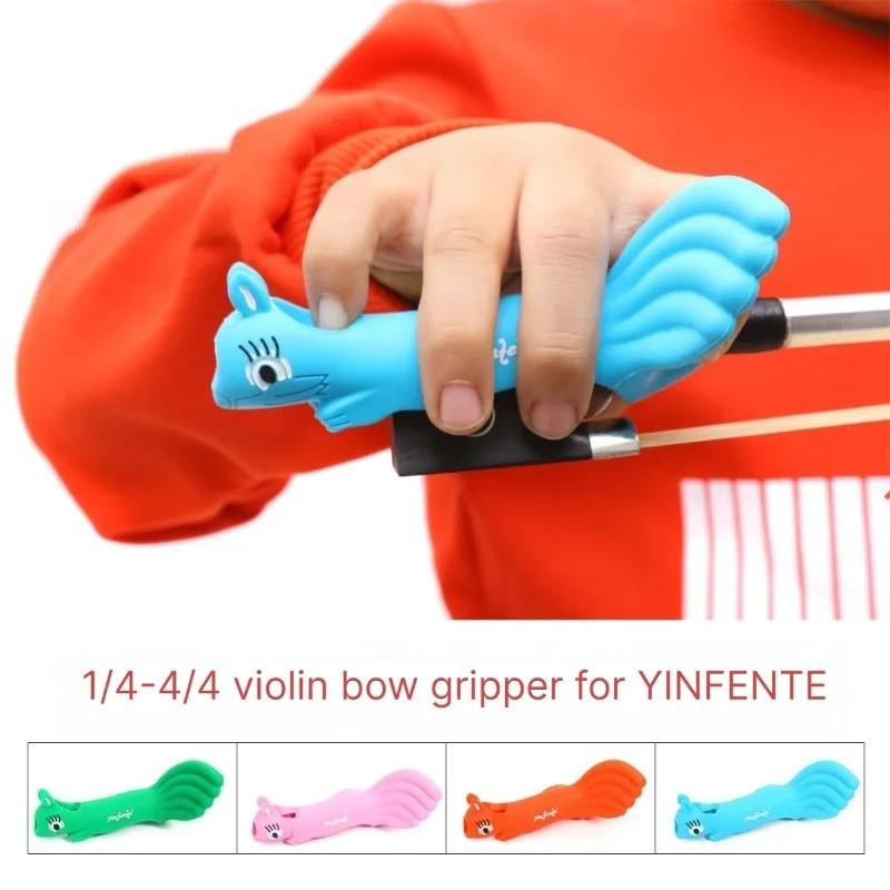 Silicone Violin Bow Holder Beginner Bow Corrector Integrated 1/4-4/4 Violin Parts for YINFENTE Stringed Instruments Accessories