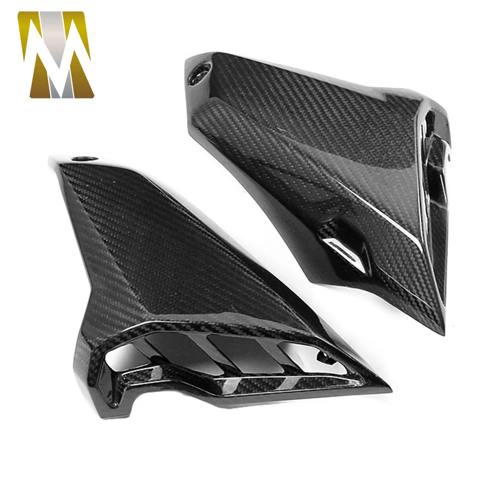 Carbon Fiber Motorcycle Air Intake Cover Tank Side Panel Spoiler Guard Fairing Compatible with YAMAHA MT09 FZ09 2017-2020