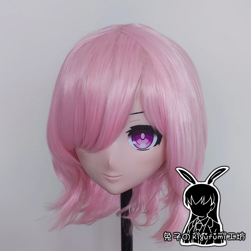 (RB273)Full Head Female Resin Cosplay Japanese Role Play Mash Kyrieligh Kigurumi Mask Crossdresser Doll Transgender Mask