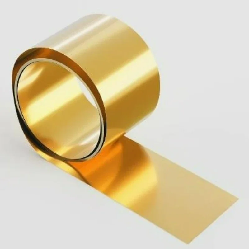 Messing-Abstandshalter-Rolle, 0,4-0,6 mm dick, 5-120 mm breit, 1M/2M, dünner Goldfolienstreifen für DIY-Bastelarbeiten, Schmuckherstellung, leitfähig – Detail 4