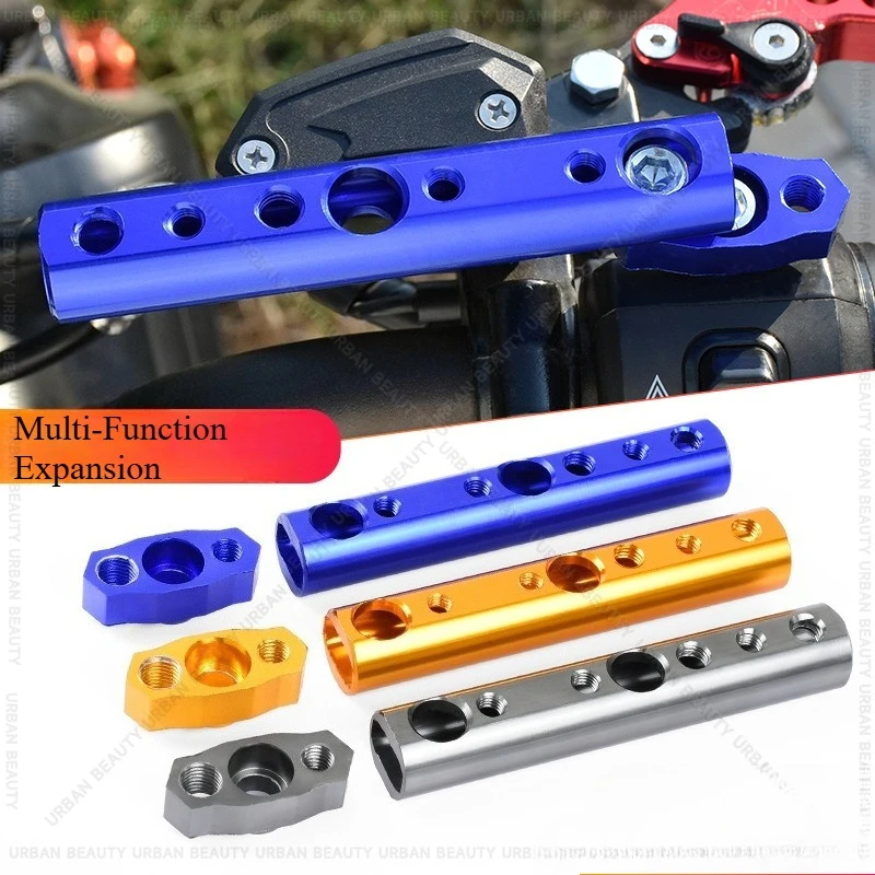 

Multifunctional Aluminum Rearview Mirror Mount Extender Bracket for Motorcycle Scooter ATV Support Spotlight Cell Phone Holder