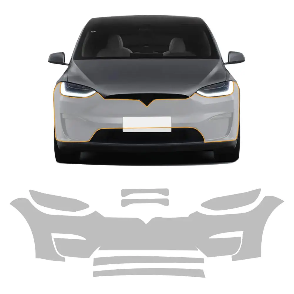 

Car Pre Cut Film for Tesla Model X 2022 2023 Paint Protection Film Clear TPU PPF Kit Accessories Transparent Sticker Decoration