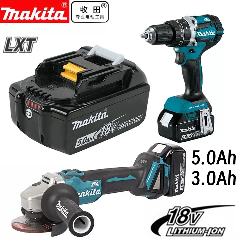 100% Genuine/Original Makita 18v 3/5/6/9Ah for makita tools drill battery bl1850b BL1850 bl1860 bl 1860 bl1830 bl1815 LXT400