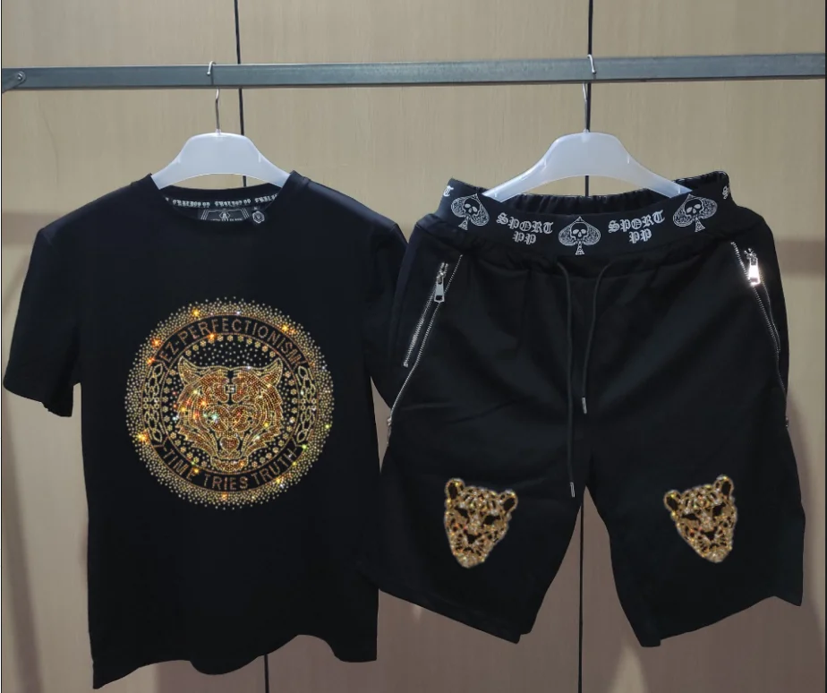 Men Clothing Fashion Designer Summer Men's Sets Mens Joggers Sets Tracksuit Men Short Sleeve Suit Men Casual