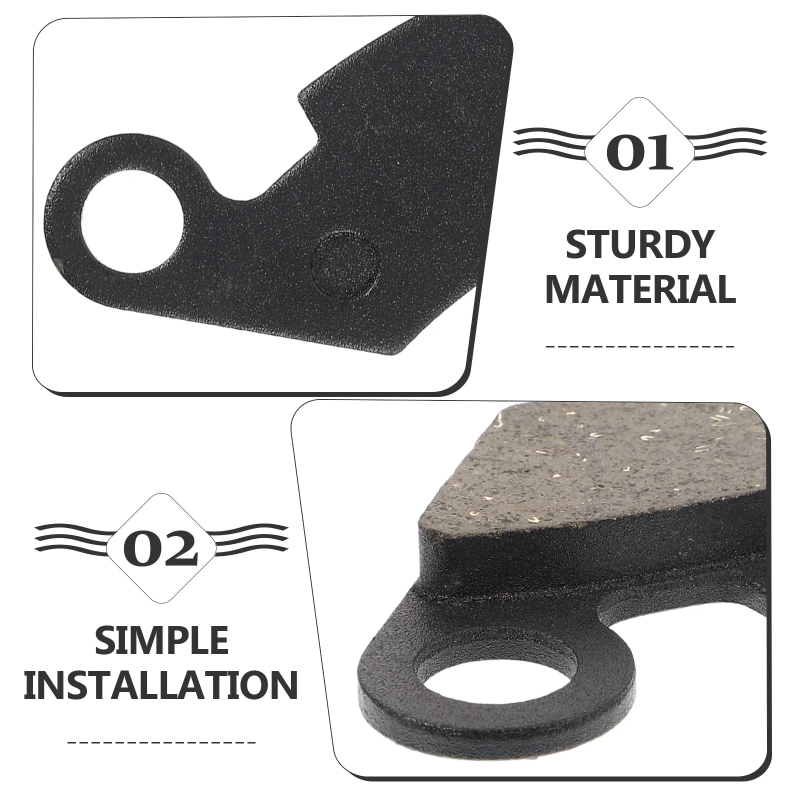 Set pastiglie freno posteriori Pastiglie freno a disco per moto Atv Prestazioni stabili Durevole Longevità Facile installazione Compatibile 125cc 150cc