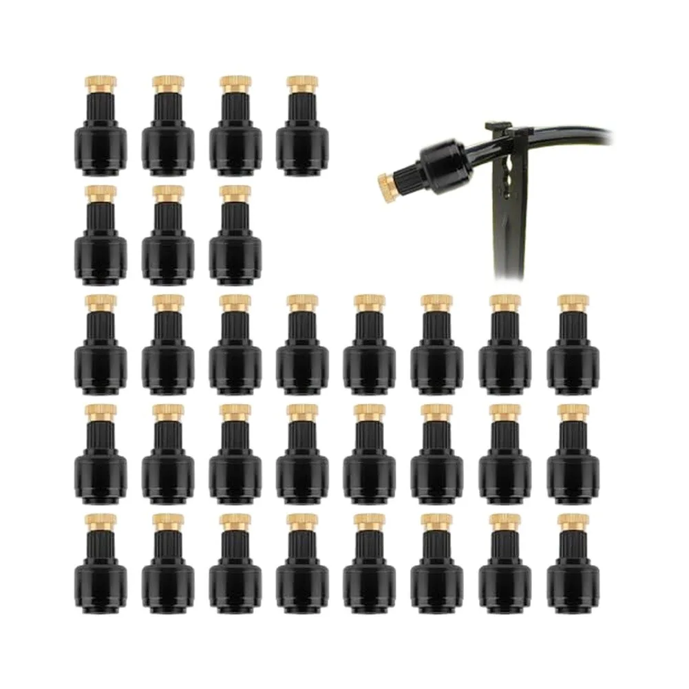 Garden Misting Nozzle 1 4 Inch Irrigation Nozzle Adjustable Spray Pattern Robust Brass Copper Hassle-free Setup