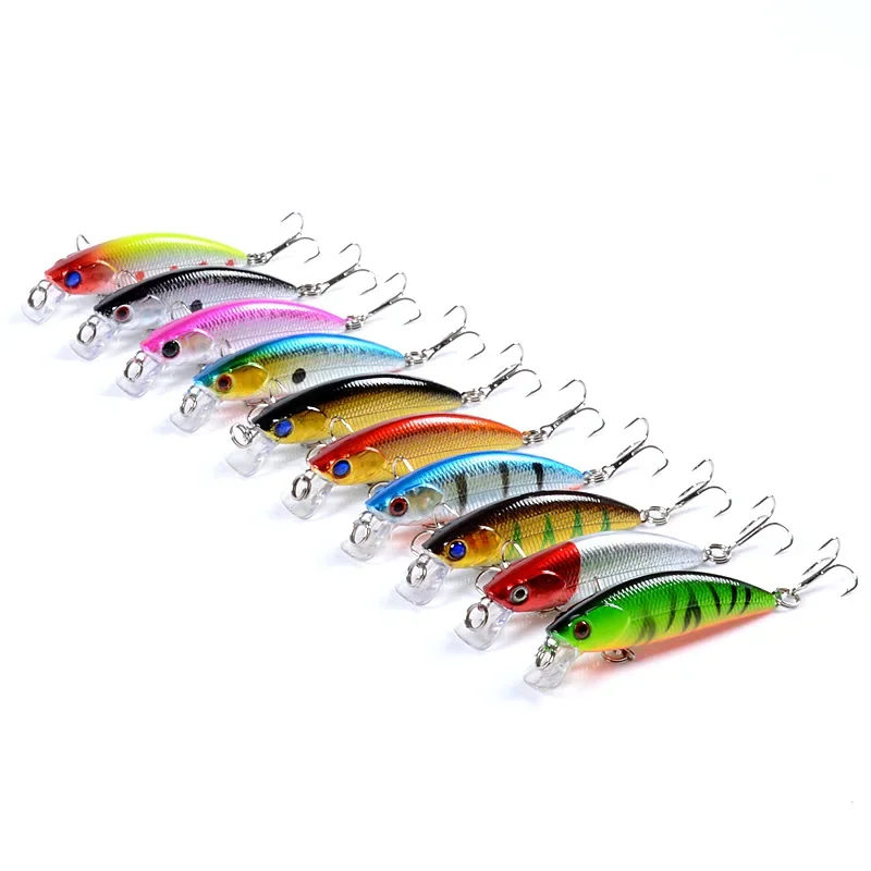 Luya Baits Suspended Water Minnow Bionic Baits 6.7cm/5g Long Casting Hard Baits Horsemouth White Bar