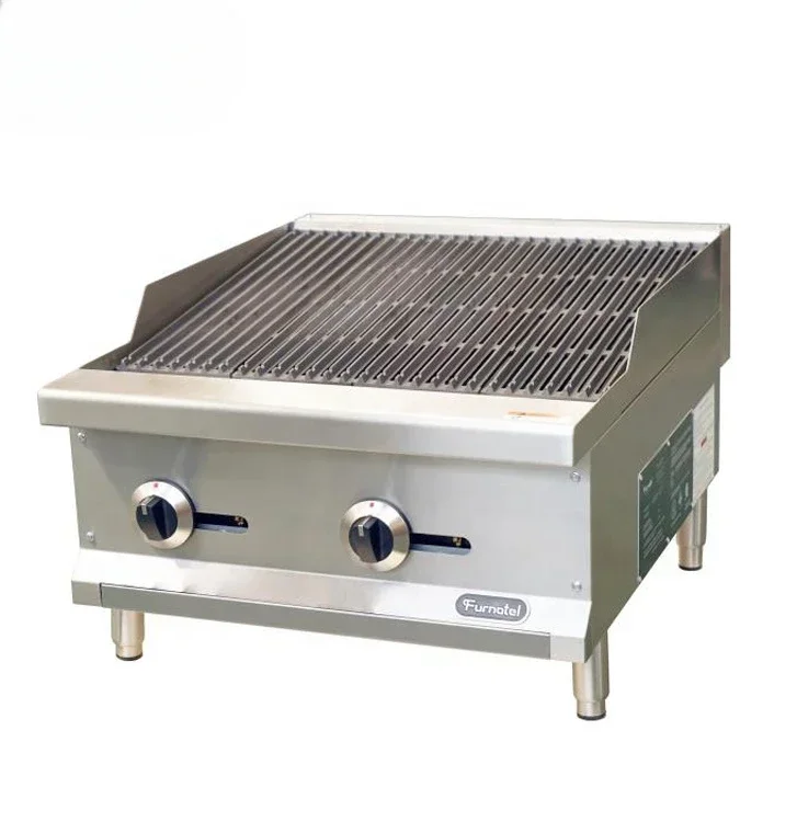 

Furnotel Max Series 24'' Gas Barbecue Grill Machine Charbroiler Type